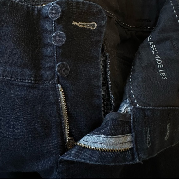 Banana Republic Classic Wide Leg Pleated Jeans 8 - Picture 3 of 7